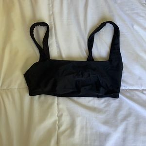 black bikini top